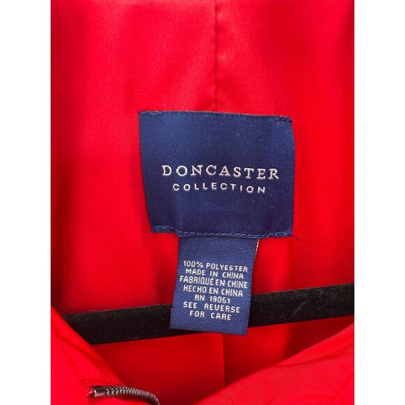 Doncaster Collection Women's Red Lightweight Jacket Zipper Pockets Size XL - Picture 2 of 7